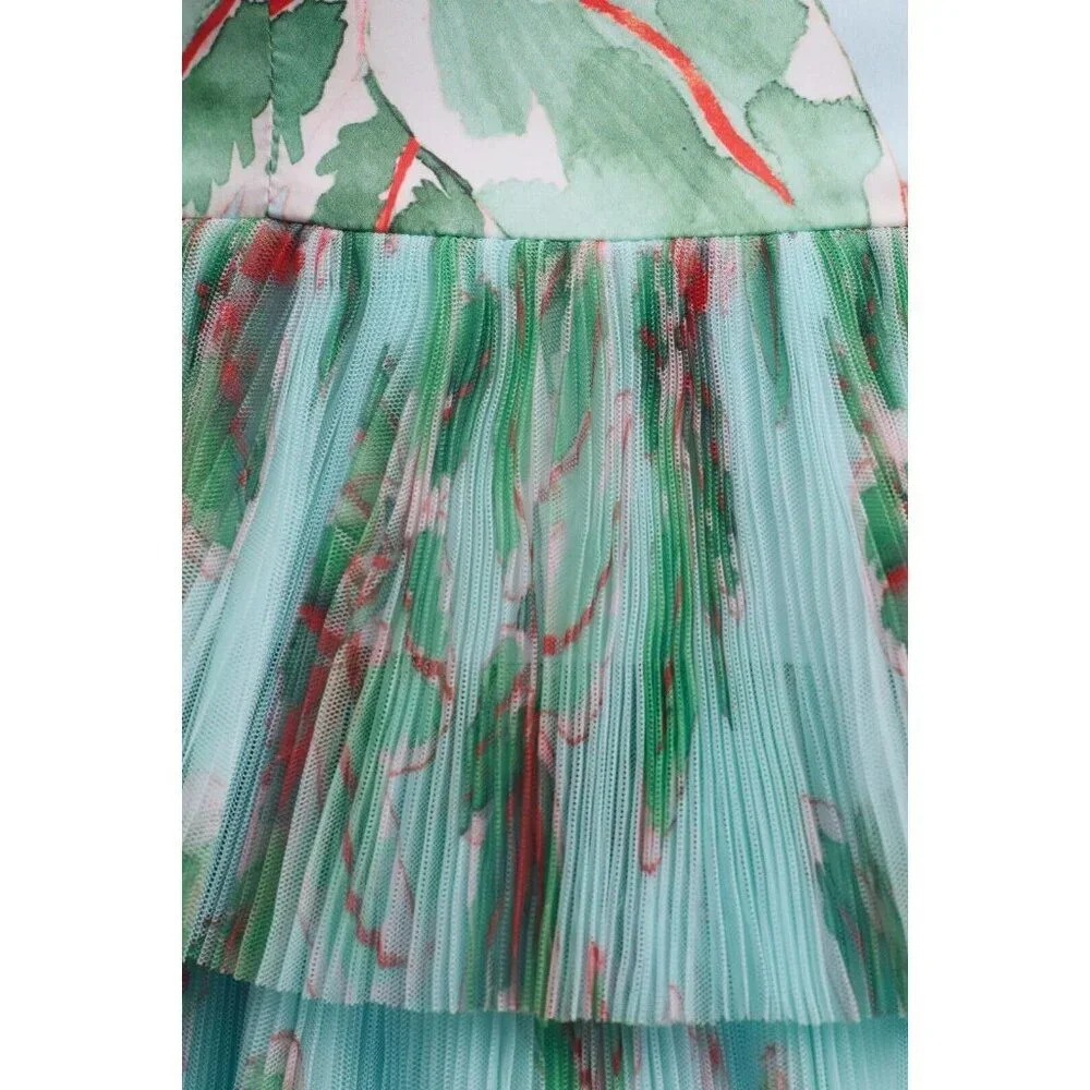 Anthropologie Hutch Mariah Tiered Tulle Sweetheart Column Gown 2 NWT $260 - Picture 5 of 12